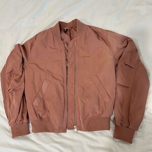 H&M Dusty Pink Bomber Jacket